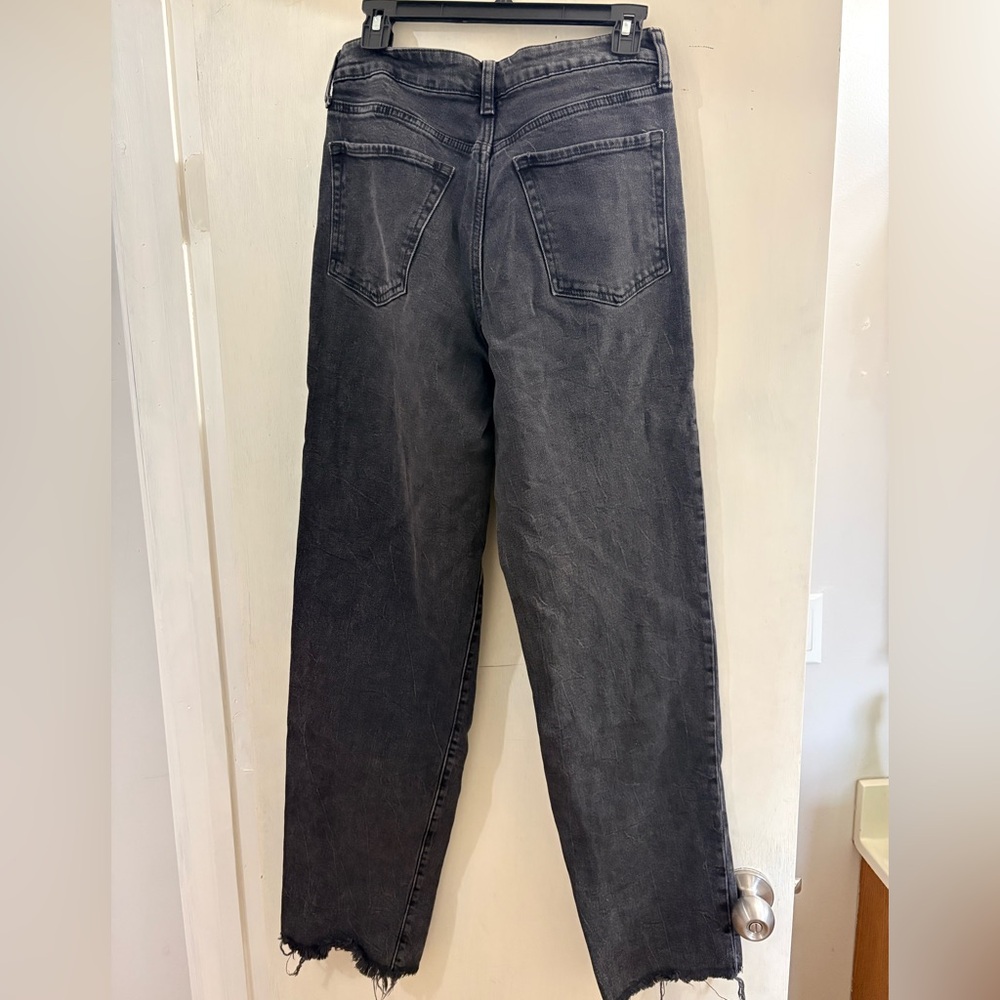 Old Navy Women’s Black Jeans O.G. Loose High Rose 8 Tall - Picture 2 of 4